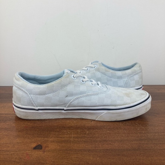 Vans Off The Wall Light Gray Checkered Lace Up Shoes 721356 Women's Size 9. - Picture 6 of 12